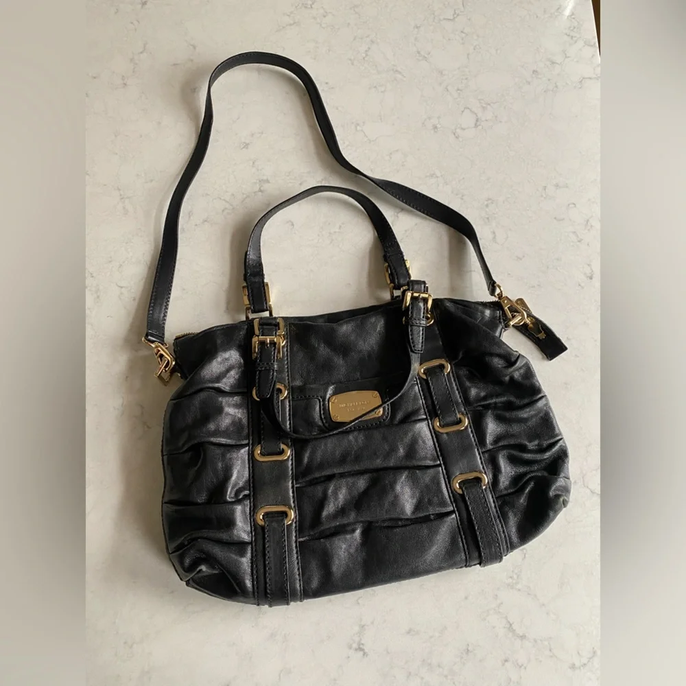 Michael Kors Black Crossbody Bag with Gold Accents - Picture 1 of 7